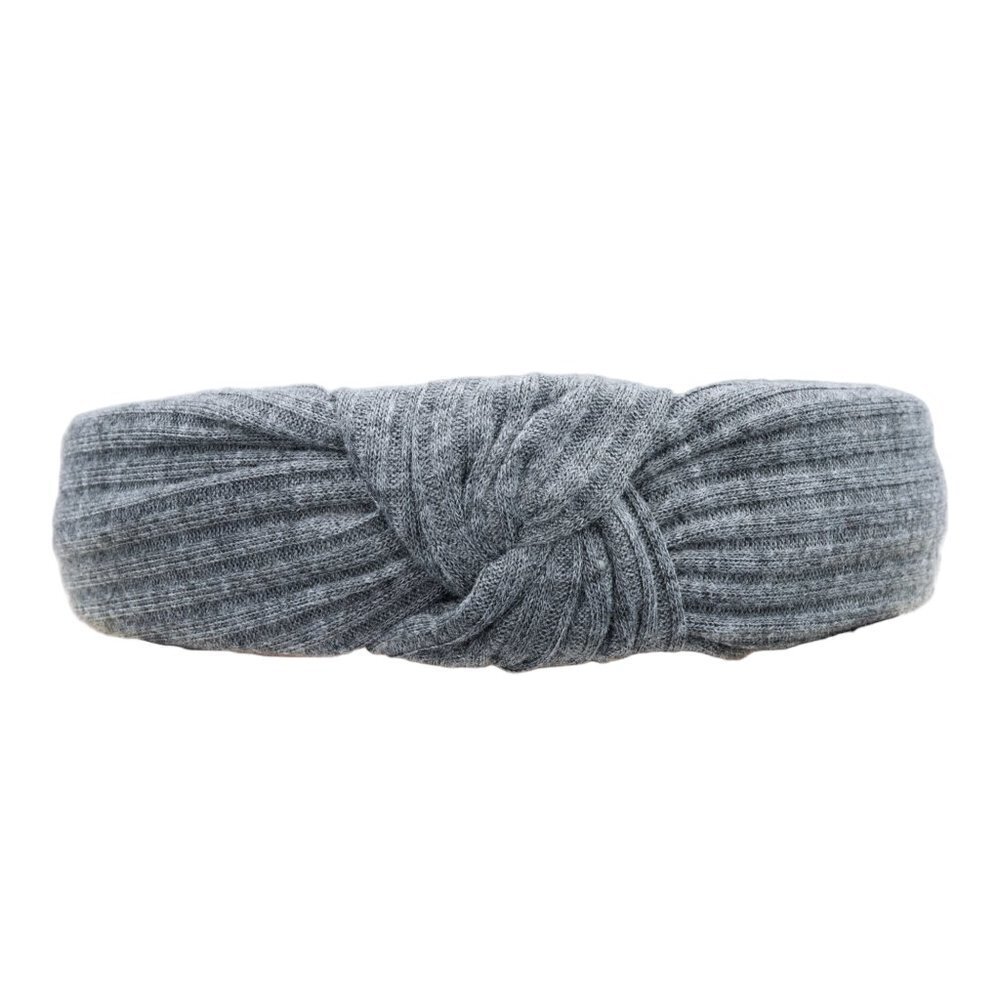 Grey Jersey Knot Comfort Headband - Picture 7 of 7